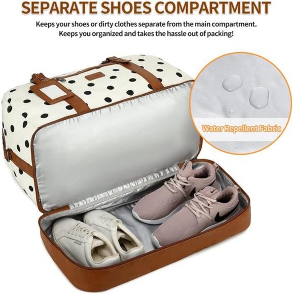 Weekender Bags for Women Large Overnight Bag Weekend Travel Duffel Bag - Picture 7 of 7